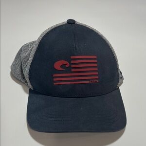 Costa Men's Navy and Gray Mesh Hat